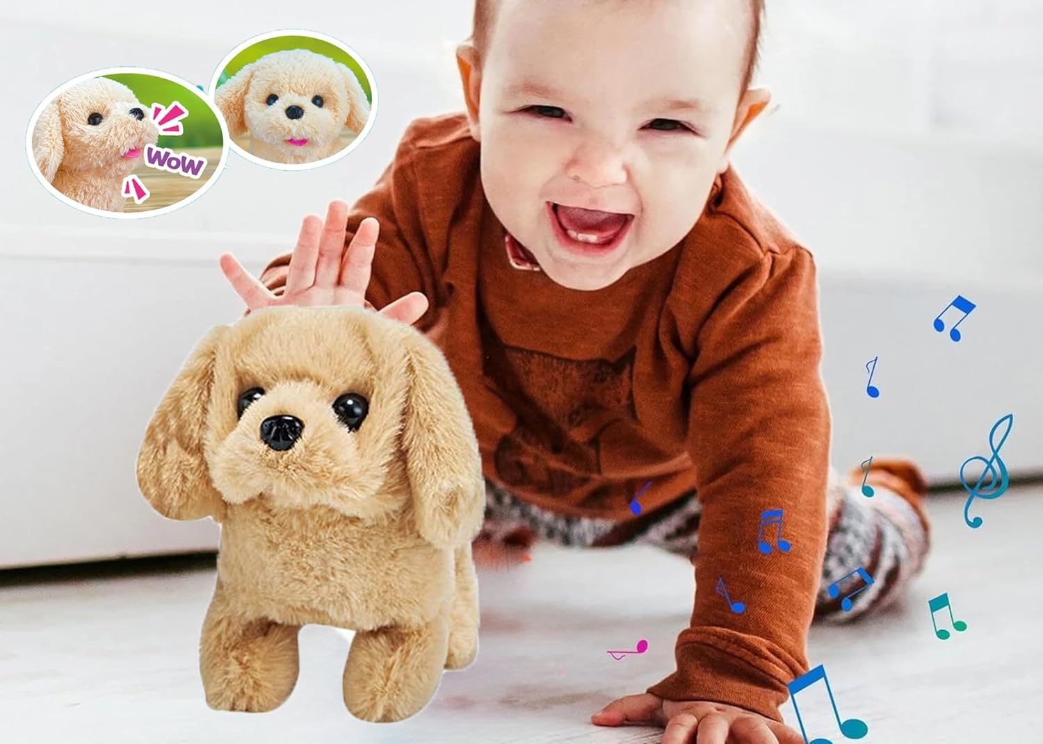 Electronic Interactive Plush Puppy Toy